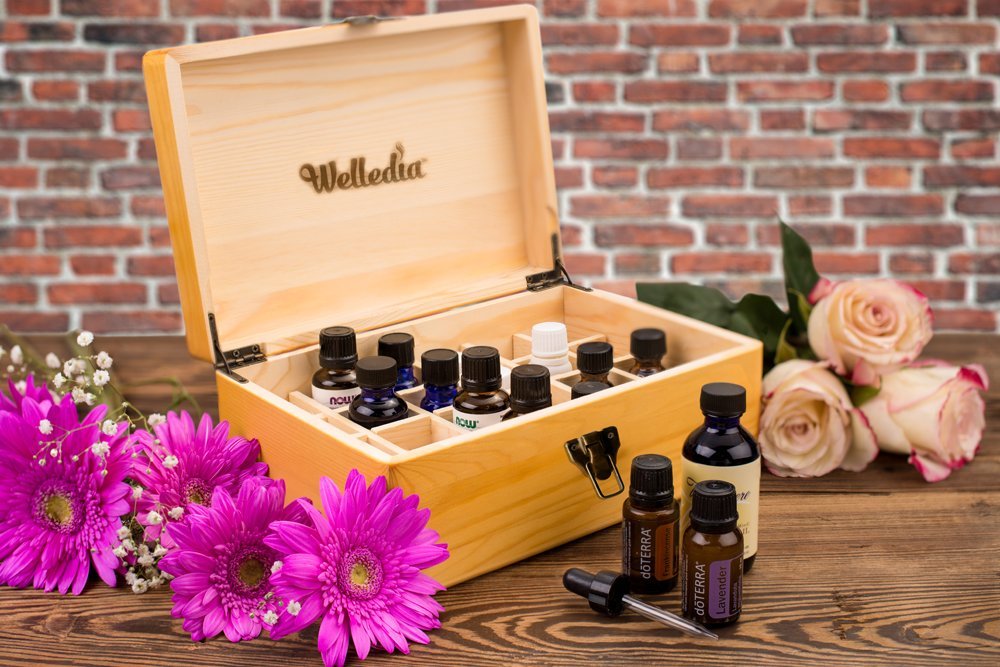 Welledia Essential Oil Storage Wooden Box