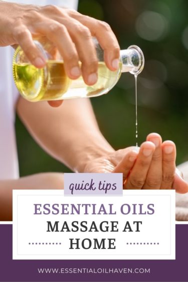 massage with essential oils