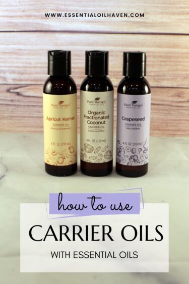 how to use carrier oils for essential oils