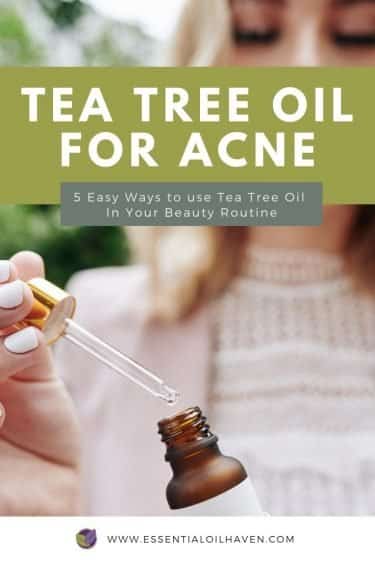 how to use tea tree oil for acne
