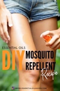 DIY bug spray recipe using essential oils as mosquito repellent