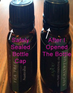 Anjou essential oils bottle cap safe seal