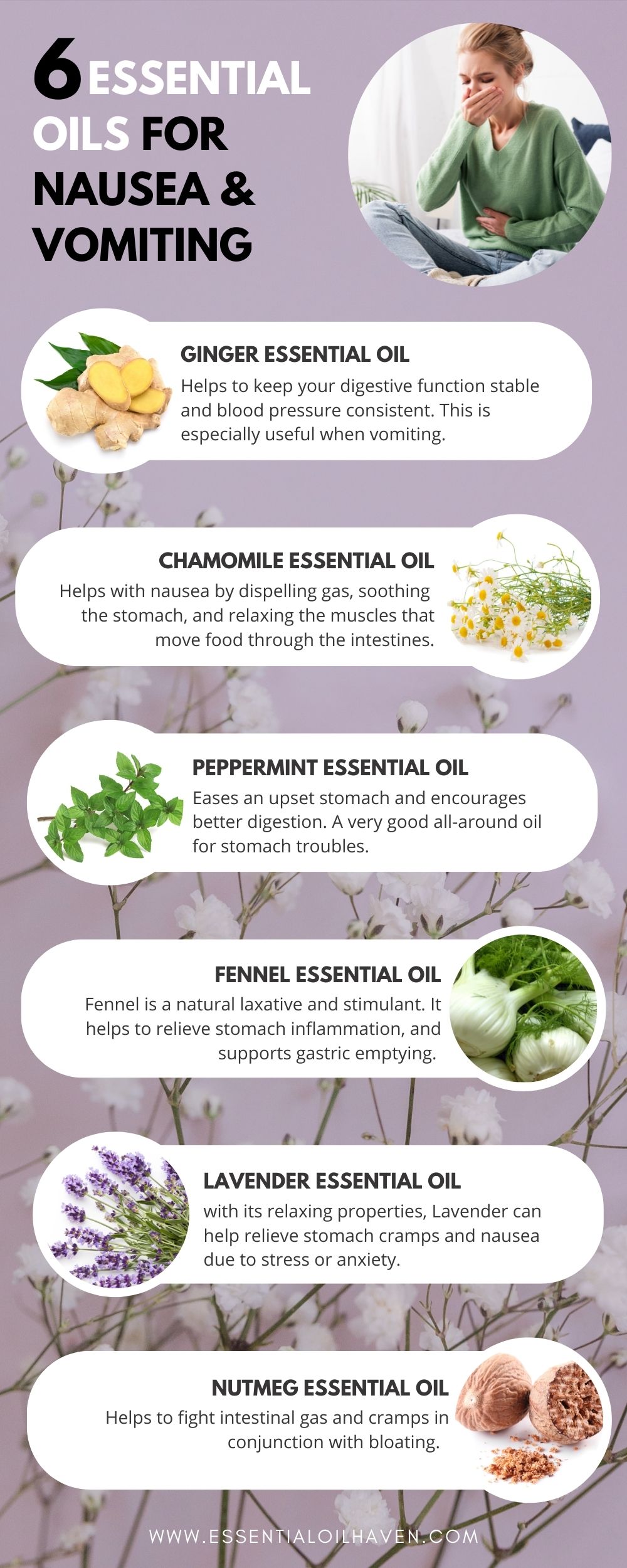 6 best essential oils for nausea