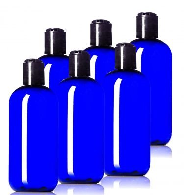 cobalt blue squeeze bottles for essential oil products