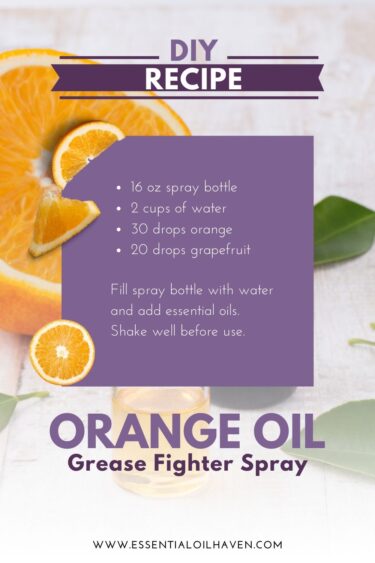 orange oil grease fighter spray