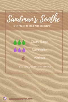 Sandman's Soothe Essential Oil Diffuser Blend Recipe for Better Sleep