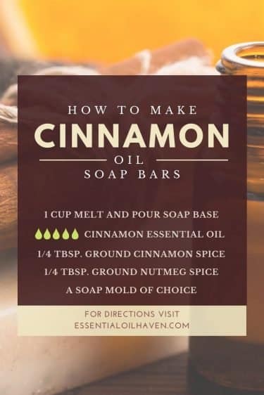 DIY Cinnamon Essential Oil Soap Recipe
