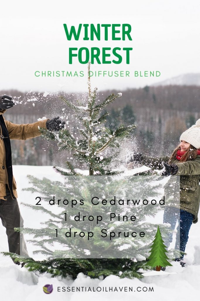 Christmas Essential Oil Recipes: Winter Forest Diffuser Blend