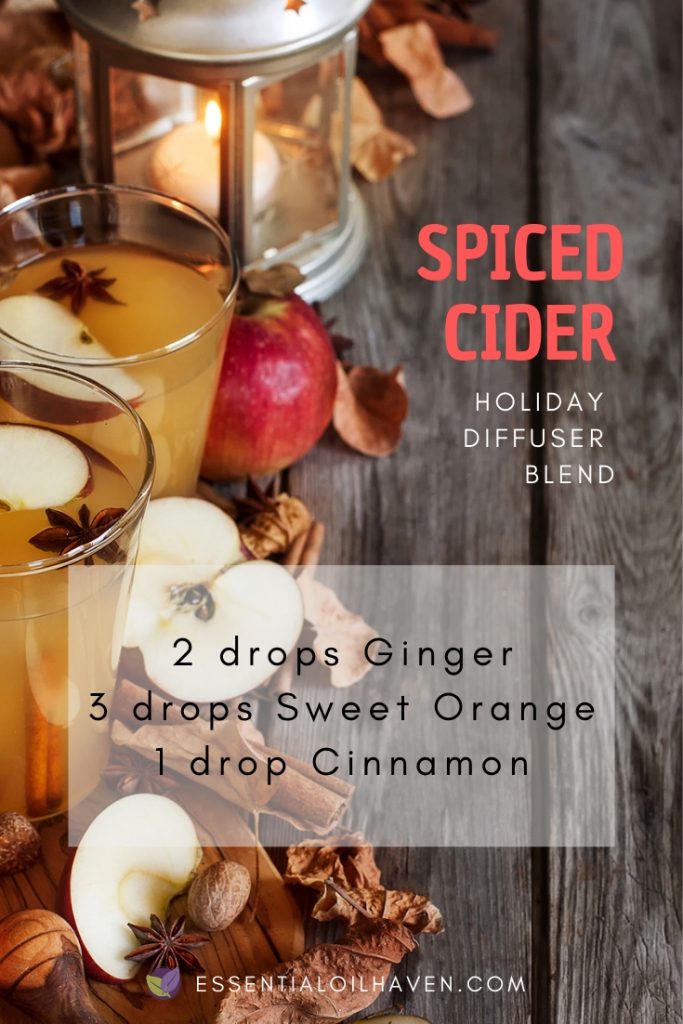 Spiced Cider Holiday Essential Oils Aromatherapy Blending Recipe