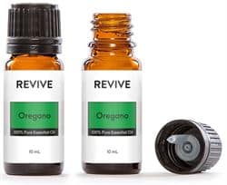bottle of oregano essential oil