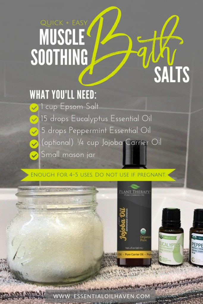 Bath Salts with Essential Oils DIY Recipe