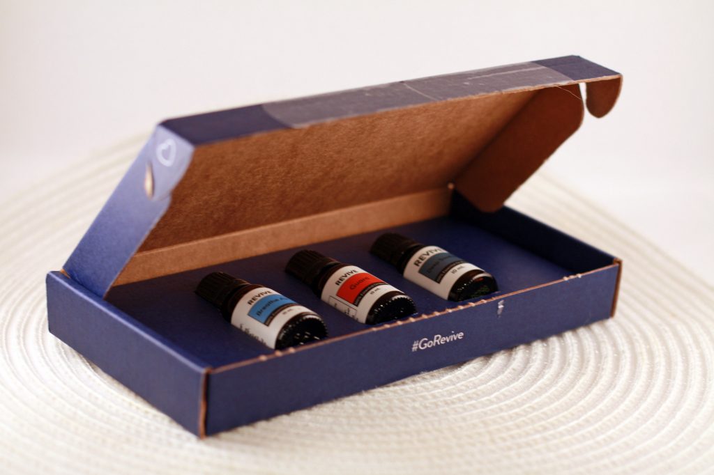 REVIVE essential oils starter kit in box