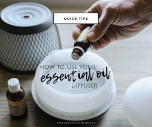 using your aromatherapy diffuser