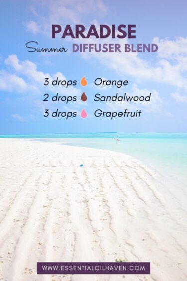 paradise summer essential oils diffuser blend