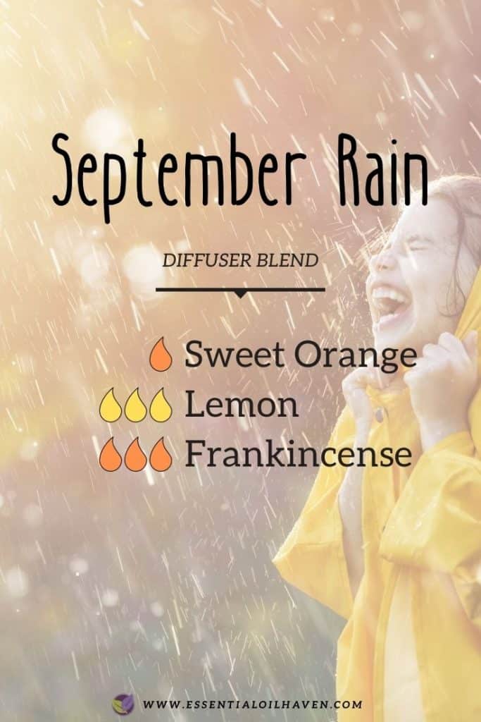september rain essential oil diffuser blend