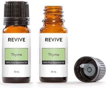 thyme essential oil bottles