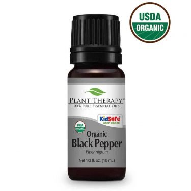 black pepper essential oil 10 ml bottle