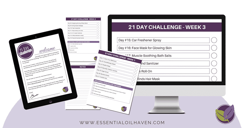 essential oil challenge workbook