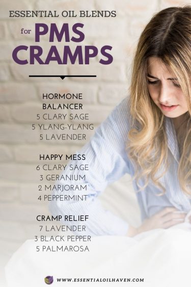 essential oil blend recipes for PMS cramps