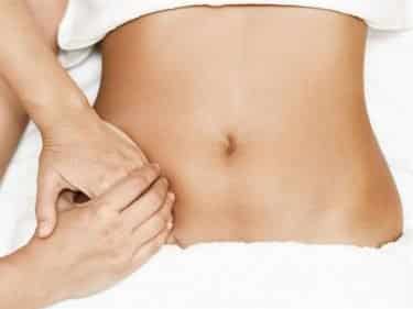 aromatherapy massage for a bloated belly