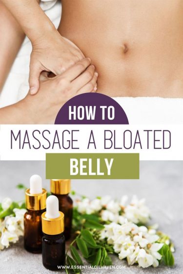 get rid of a bloated belly with essential oils