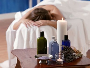 use gentle essential oil massage for lymphatic drainage