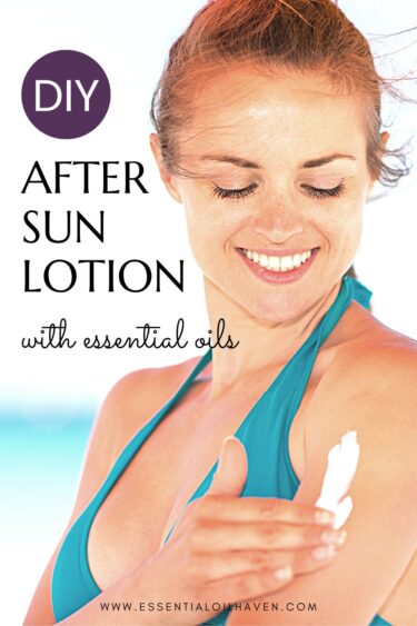 treat sun damaged skin with homemade lotion