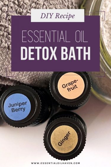 essential oils for detox bath