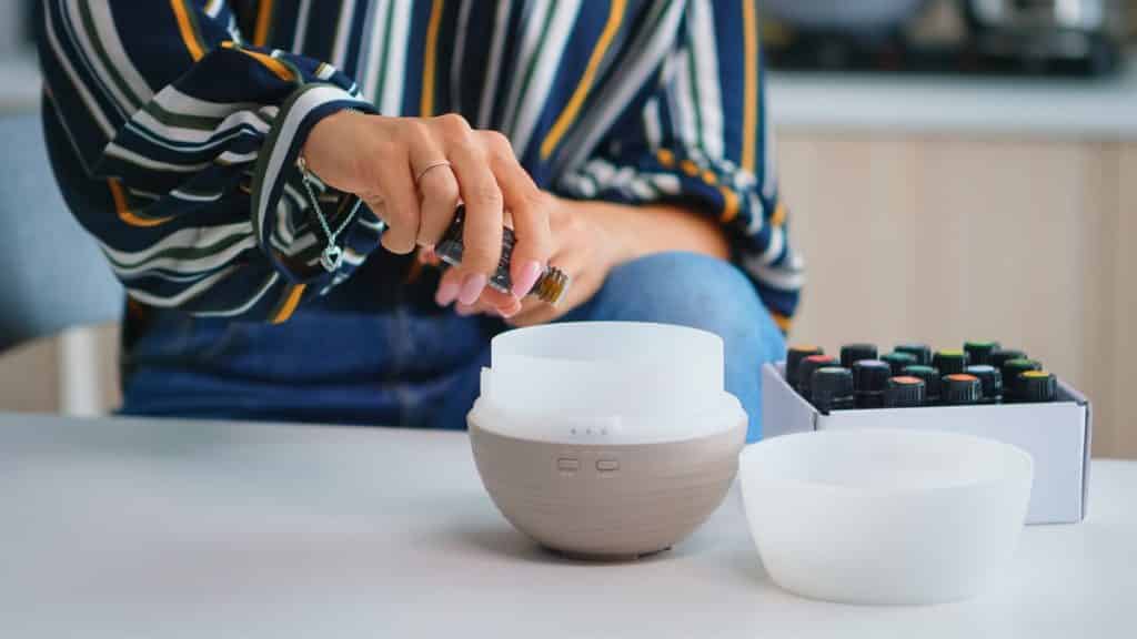 using an essential oil diffuser