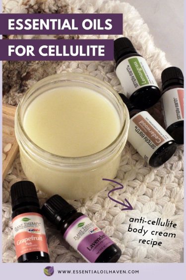 essential oils for cellulite body cream recipe