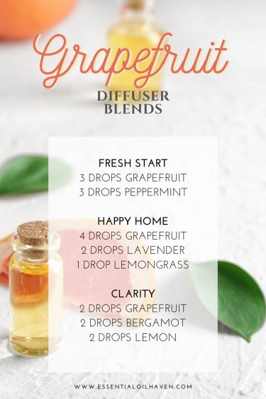 grapefruit essential oil diffuser blends