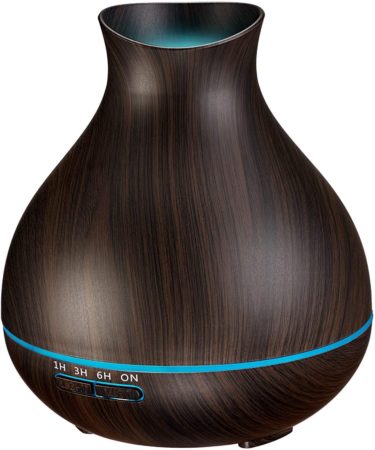 vase style oil diffuser black