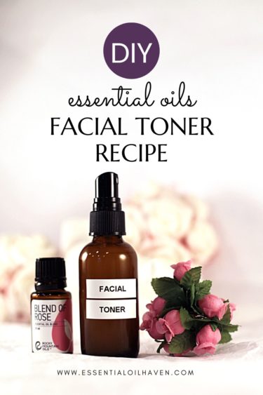 DIY facial toner recipe with essential oils