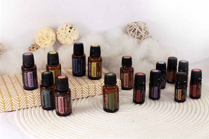 doterra essential oils selection