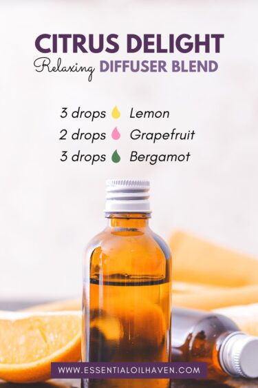 relaxing essential oil blend, citrus delight