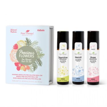 precious flowers roller bottle gift set