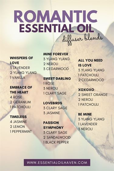 romantic essential oil diffuser blend recipes