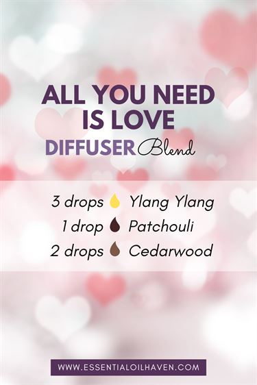 all you need is love diffuser blend recipe for valentines day