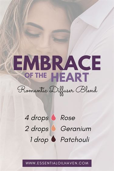 romantic diffuser blend recipe embrace of the heart