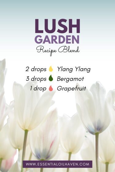 lush garden essential oil diffuser blend