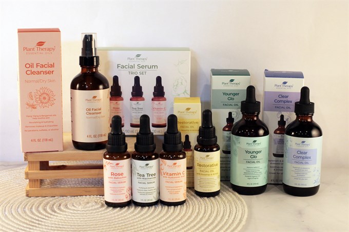 facial oils and serums product line from Plant therapy