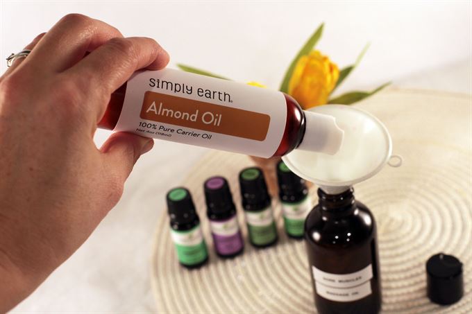almond oil base for massage oil