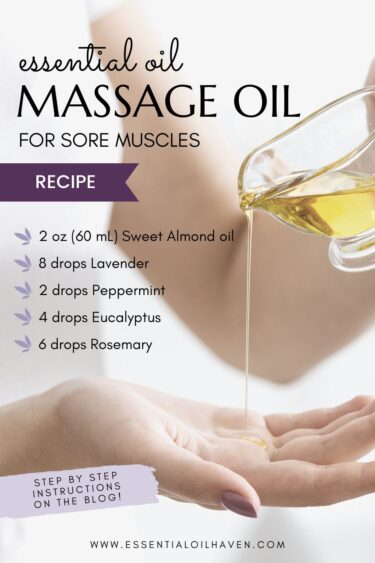massage oil recipe for sore muscles