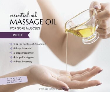 DIY massage oil for sore muscles