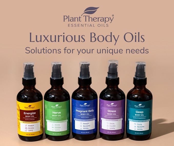 Plant Therapy's Luxurious Body Oils - Solutions for Your Unique Needs