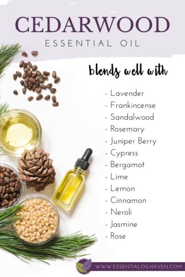 cedarwood essential oil blends well with these other oils