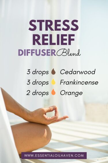 stress relief with cedarwood and orange essential oil blend
