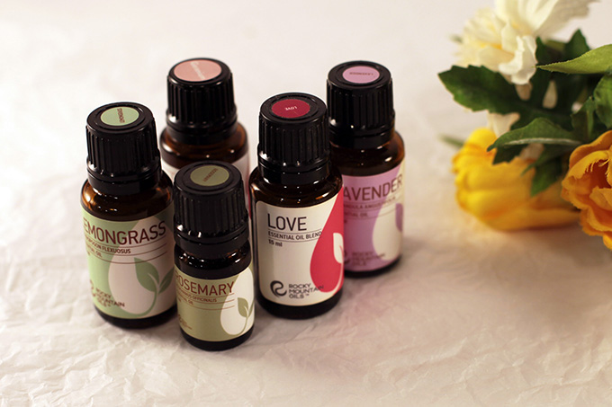 essential oil bottles