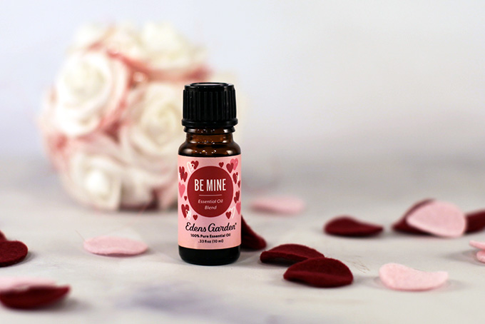 essential oil blend for love, be mine from Edens Garden