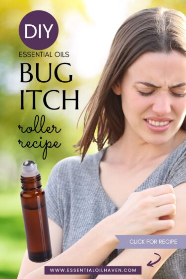mosquito itch roll-on bottle DIY recipe with essential oils